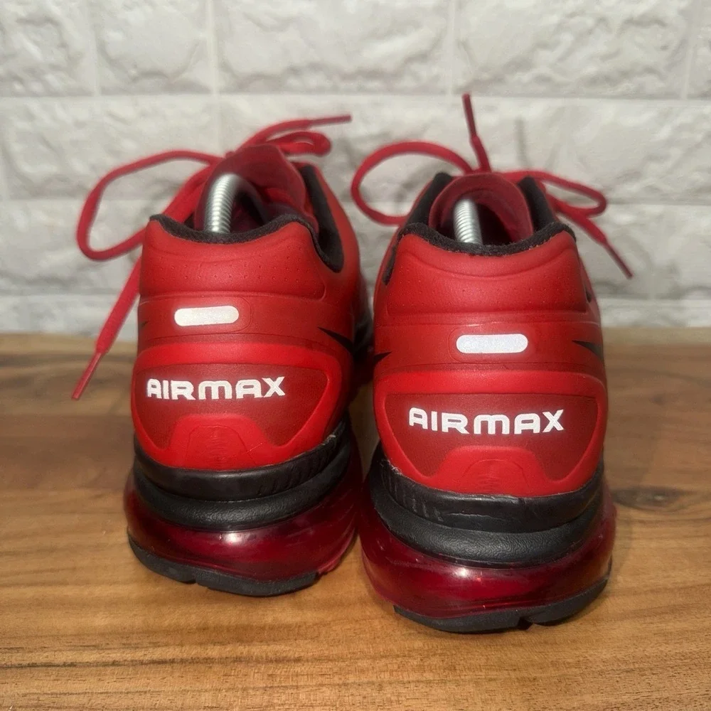 Nike Air Max+ 2012 University Red Black Men's Running Shoes Size 11.5 487982-601